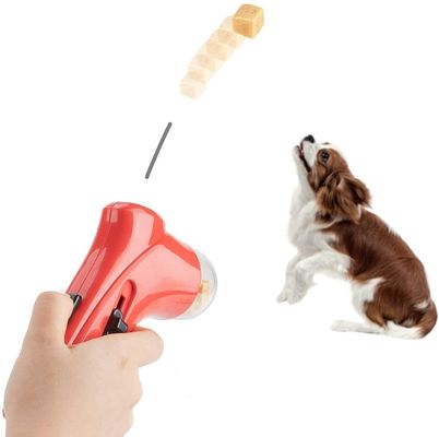 Creative Mini Dog Snack Launcher Interactive Pet Food Catapult Jump Training Tools