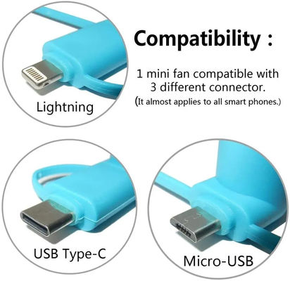 3 In 1 Electric Mini USB Cellphone Fan Portable USB Mini Fan For Laptop