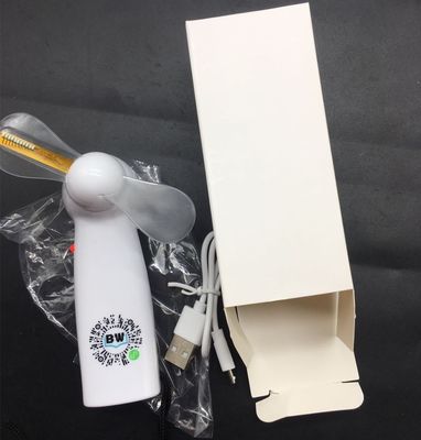 Customized Logo Plastic Mini LED Fan Light Up Message Fan Innovative Gift