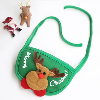 Christmas Dog Hat Cute Pet Accessories Tree Hat Slip Towel Bib For Teddy Fadou