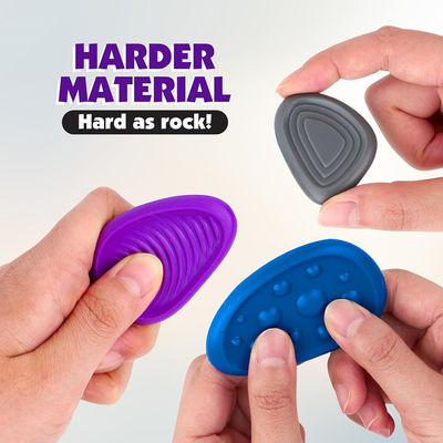 Food Grade Silicone Fidget Sensory Toy Stones Baby Sensory Teether Toy