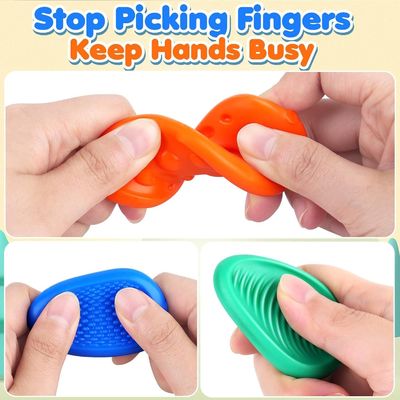 Food Grade Silicone Fidget Sensory Toy Stones Baby Sensory Teether Toy
