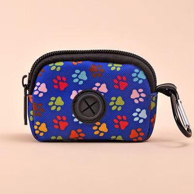 Colorful Polyester Pet Accessories Portable Outdoor Cat Dog Poop Bag Container