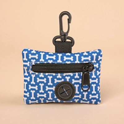Colorful Polyester Pet Accessories Portable Outdoor Cat Dog Poop Bag Container