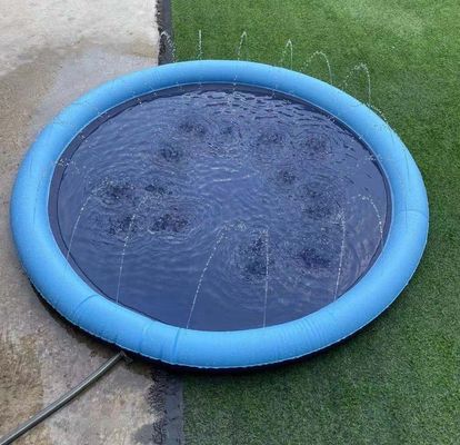 Outdoor Foldable Kids Swimming Pool Large Puppy Washing Pet Water Toy PVC Sprinkler Mat