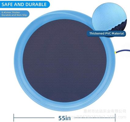 Outdoor Foldable Kids Swimming Pool Large Puppy Washing Pet Water Toy PVC Sprinkler Mat