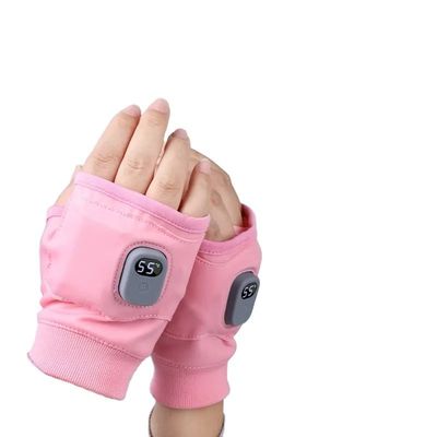 Washable Waterproof Heated Gloves Hand Warmer USB Rechargeable Half Finger Touch Screen Gloves