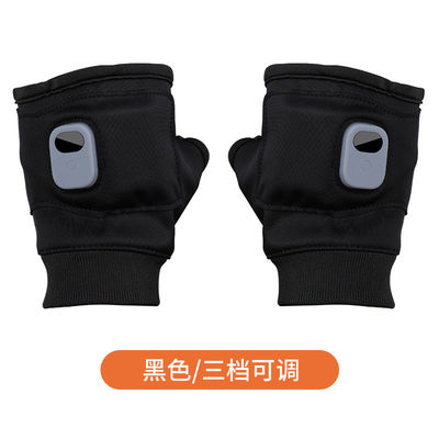 Washable Waterproof Heated Gloves Hand Warmer USB Rechargeable Half Finger Touch Screen Gloves