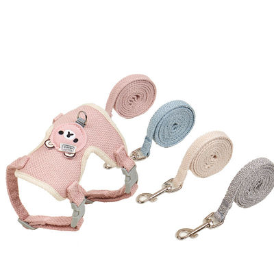 Adjustable Vest Multiple Colors Cat Walking Harness Cat Dog Leash Small Bear Chest Strap for small pets