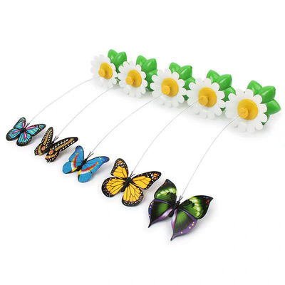 Automatic Electric Rotating Cat Toy Colorful Butterfly Bird Animal Shape Interactive Pet Dog Kitten Interactive Training Cat Toy