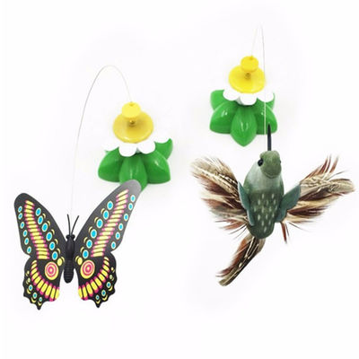 Automatic Electric Rotating Cat Toy Colorful Butterfly Bird Animal Shape Interactive Pet Dog Kitten Interactive Training Cat Toy