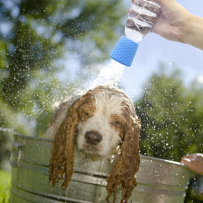 Portable Pet Dog Shower Head Outdoor Water Sprayer Pet Bathing Tools Water tube Dog Paw Cleaner Silicone Pet Dog Shower Head