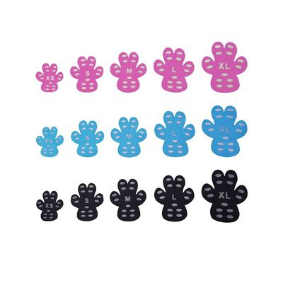 Pets Anti-Dirty Shoes  Dogs Anti-slip Silicon Dog Pet Paw Protector Sole Anti-scald Self Adhesive Dog Claw Stickers