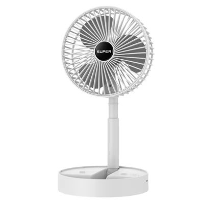 In Stock Folding Portable Fan Floor Standing Fan USB Rechargeable Wireless Telescopic Fans With Promotional Gift Box