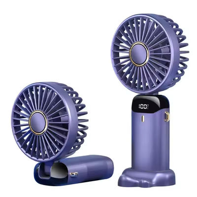 Top Selling Portable Led Display Mini USB Rechargeable Fans Summer Desk Handheld Air Conditioner Cooler for Outside Travel Fold