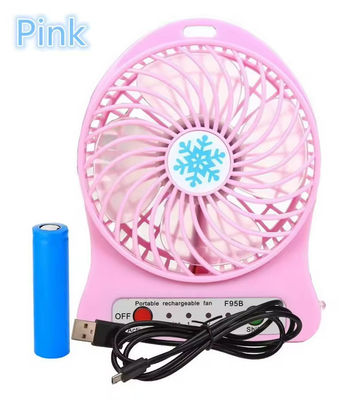 Plastic Handheld Mini Portable Fans Three Wind Speed Mini Usb Rechargeable Wearable Fans