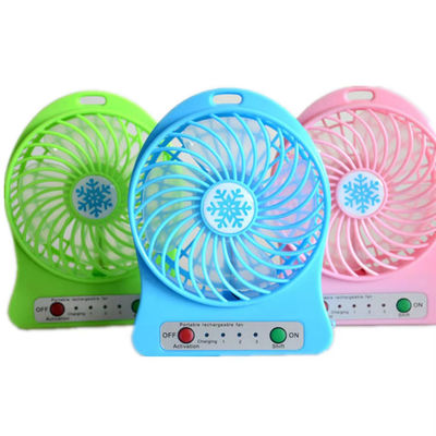 Plastic Handheld Mini Portable Fans Three Wind Speed Mini Usb Rechargeable Wearable Fans