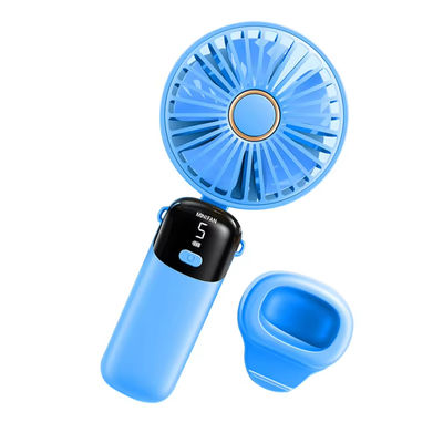 Mini Desk Foldable Fan 1200mAh 5 Speeds Ultra Quite Portable Handheld Fan for Women Girl