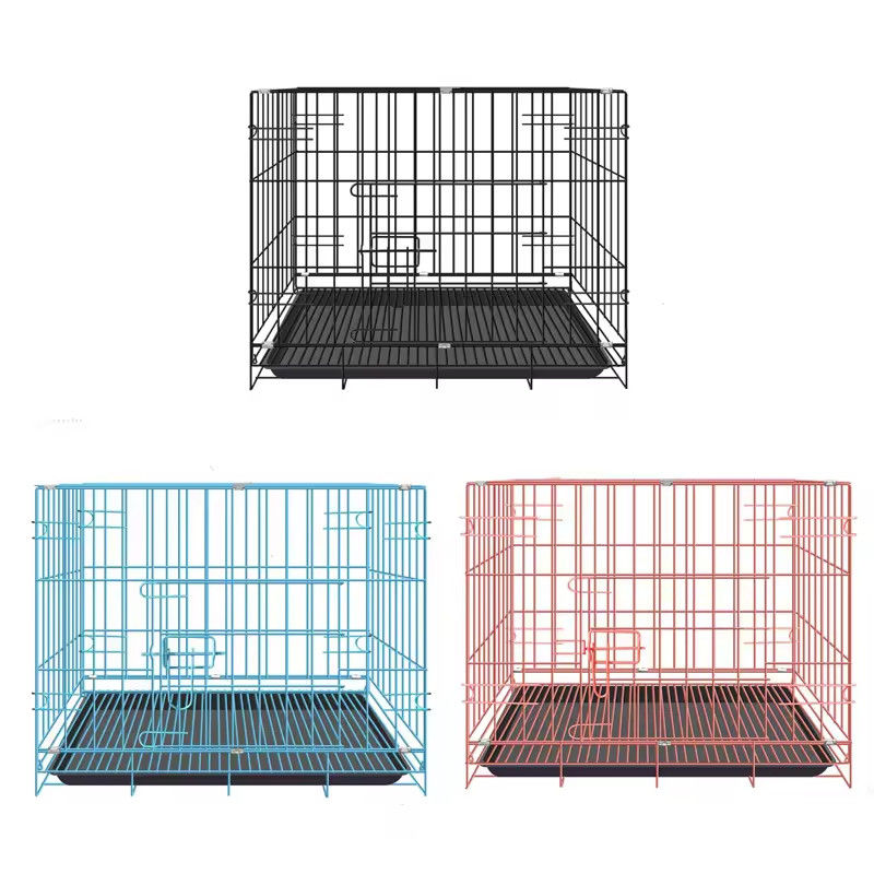 Dog Cat Pet Training Products Bottomless Quadrate Stainless Steel Dog Cages