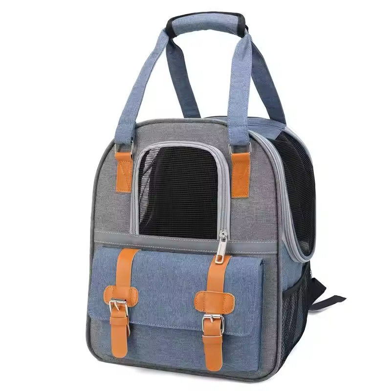 Transparent Oxford Pet Carrier Bag Breathable Travel Pet Cat Dog Carrier Bag Backpack